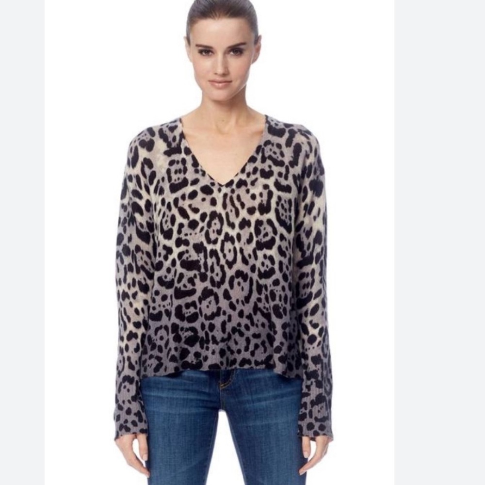 Women’s Leopard Cashmere Sweater